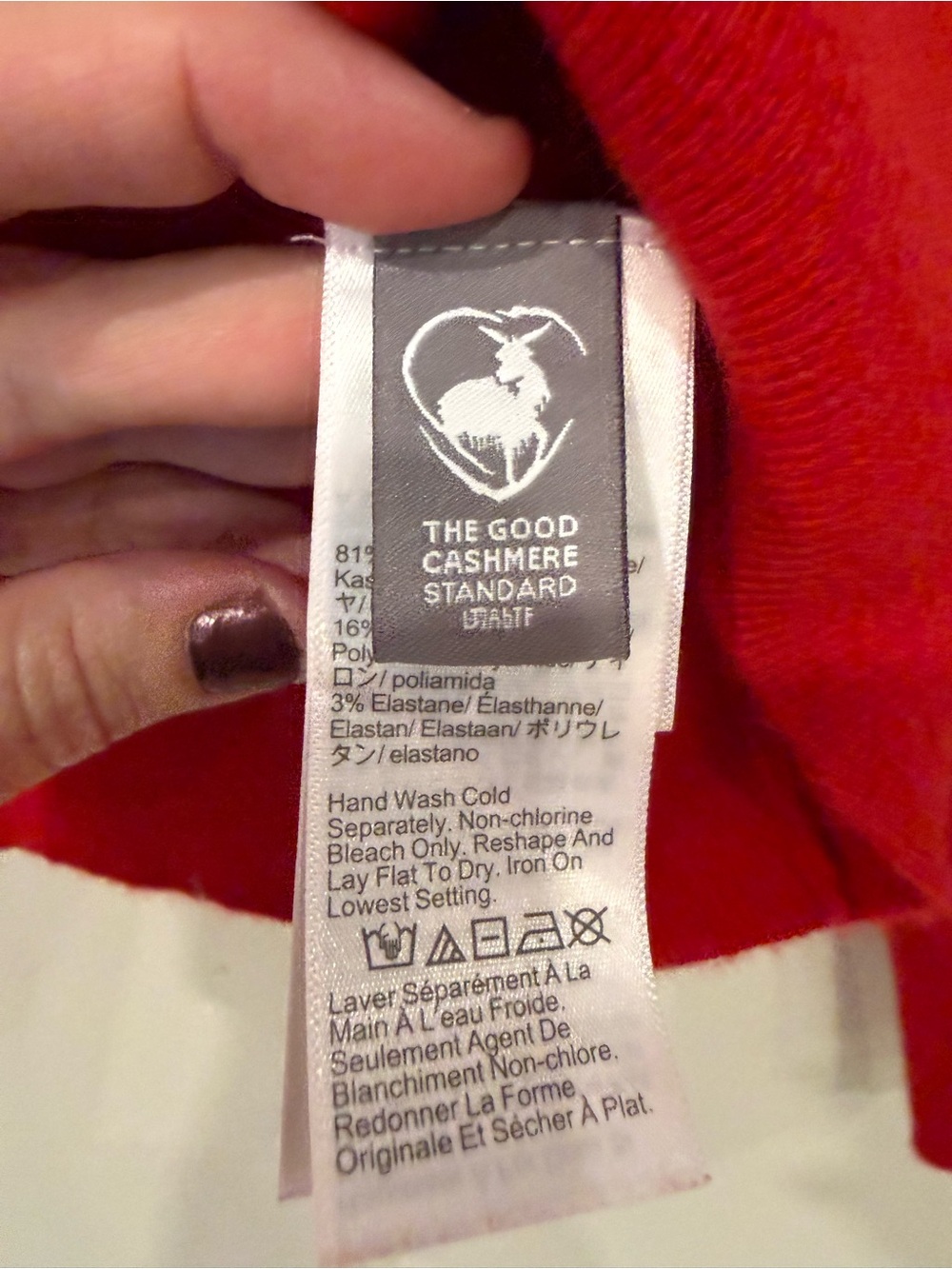 J.Crew Red Featherweight Cashmere Blend Polo Sweater Small Holiday - Picture 4 of 9